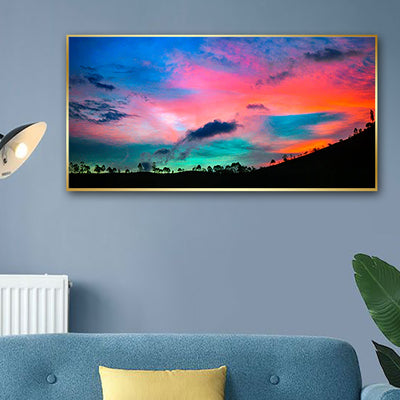 Colourful Weather Canvas Floating Frame Wall Painting