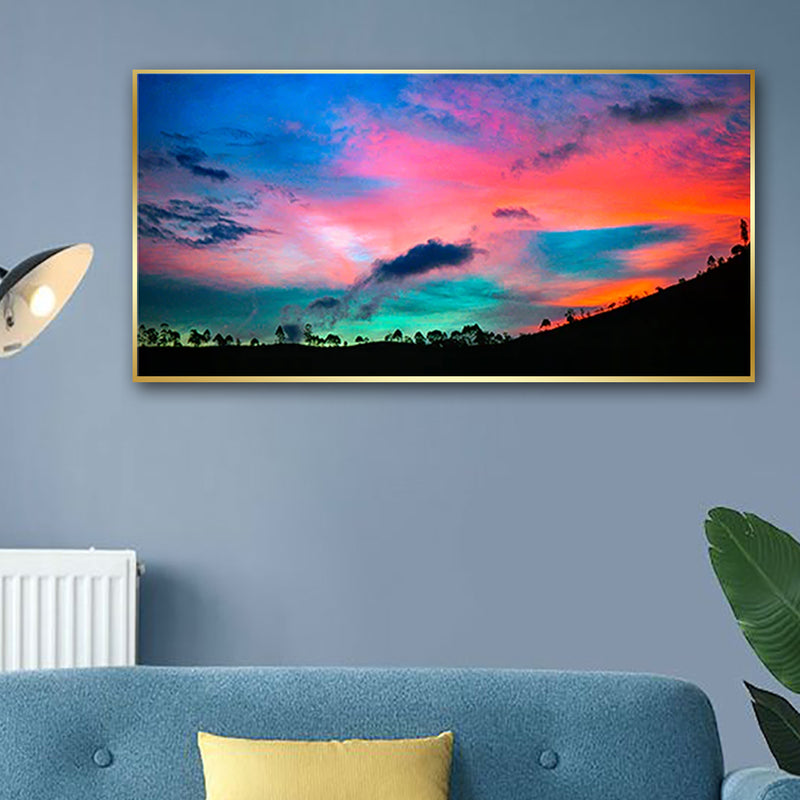 Colourful Weather Canvas Floating Frame Wall Painting