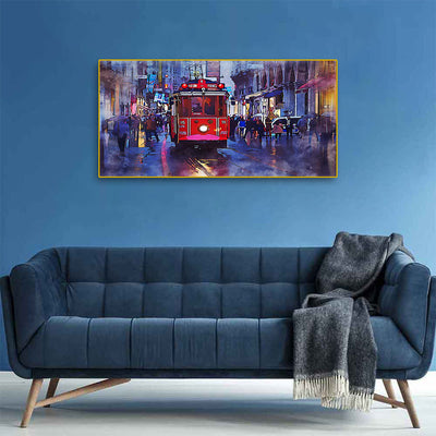 France View Canvas  Floating Frame Wall Painting