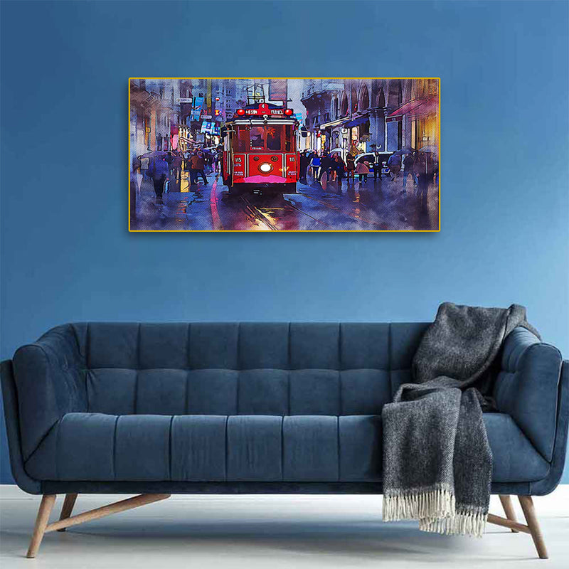 France View Canvas  Floating Frame Wall Painting