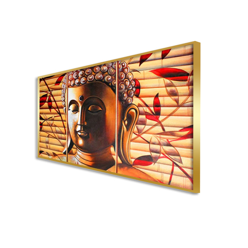 Spiritual Buddha Floating Frame Canvas Wall Painting