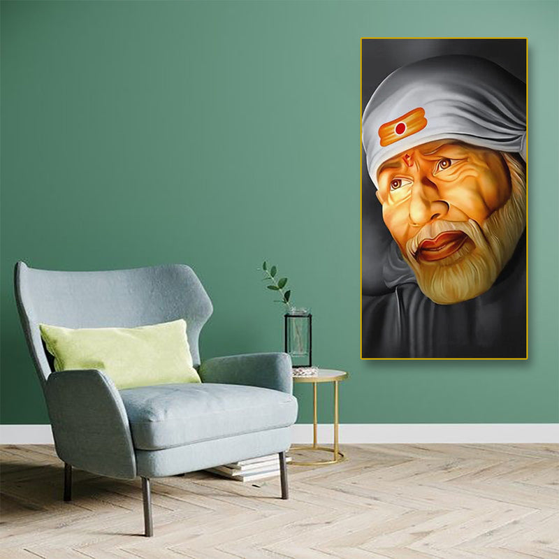 Sai Baba Floating Canvas Wall Painting