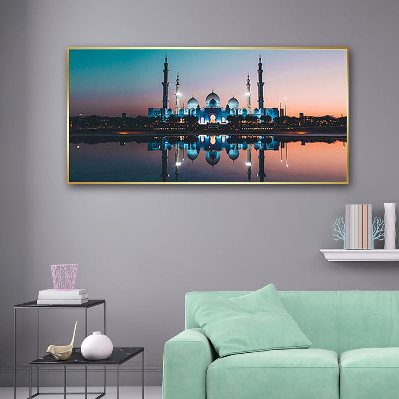 Sheikh Zayed Grand Mosque Canvas Floating Frame Wall Painting