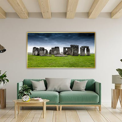 Stonehenge in Wiltshire Canvas Floating Frame Wall Painting
