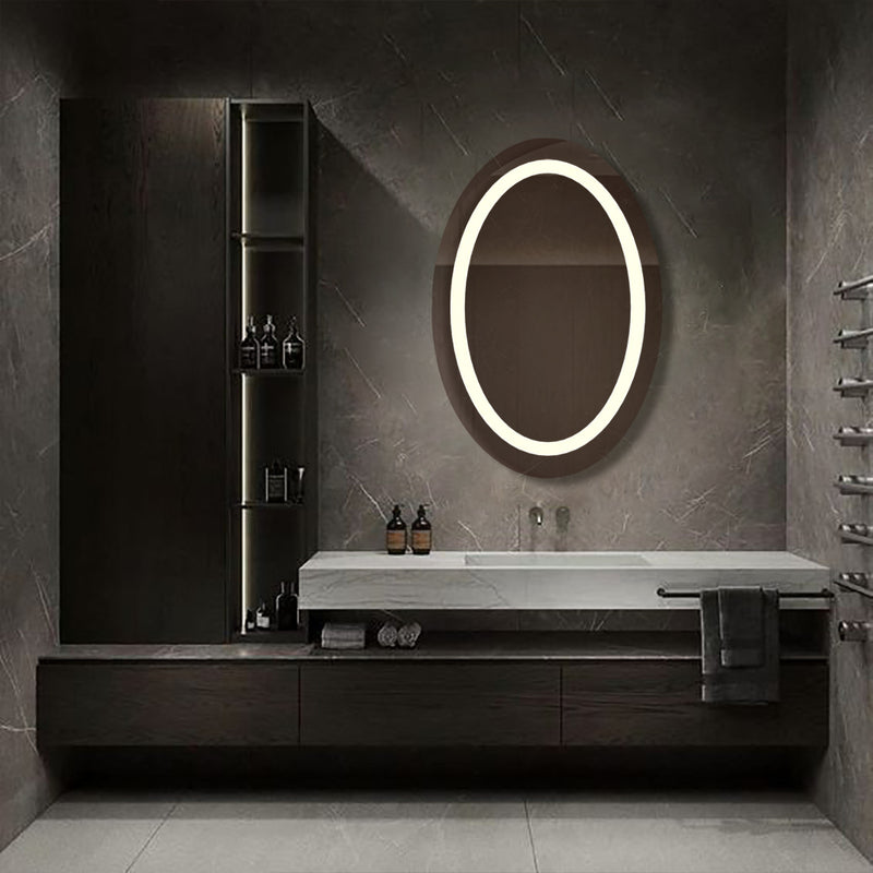 Designed LED Oval Bathroom Mirror