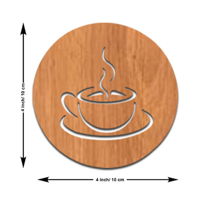 Wooden Coasters for Cups Set of 6  with Stand Coasters