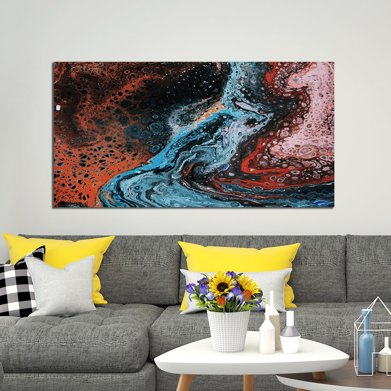 Fluid Abstract Canvas Wall Painting