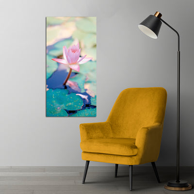 Misty Rain Lotus Canvas Wall Painting