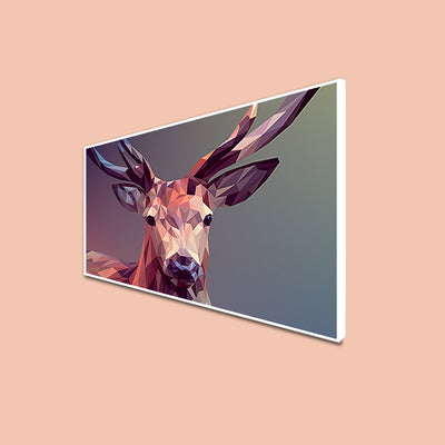 Deer Illustrations Canvas Floating Frame Wall Painting