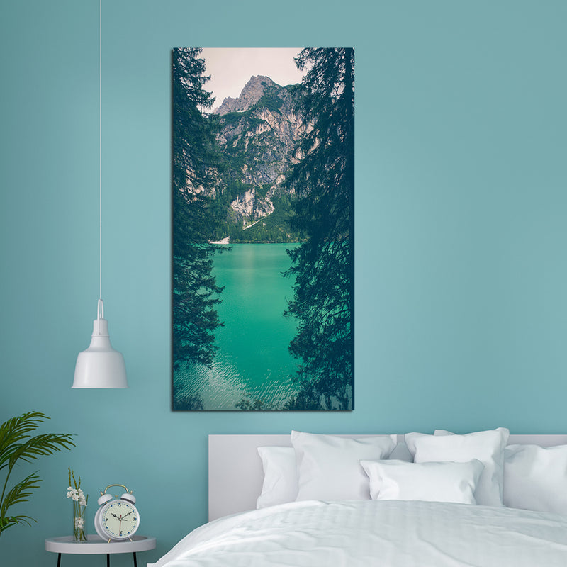 Mountain & River Canvas Wall Painting