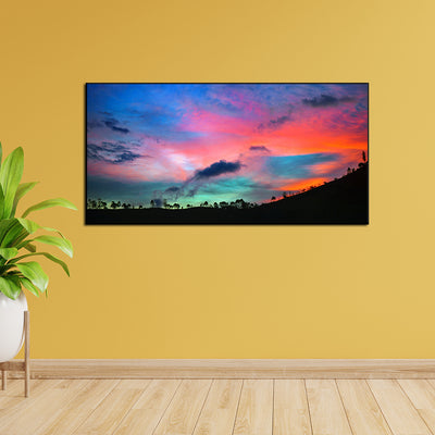 Colourful Weather Canvas Floating Frame Wall Painting