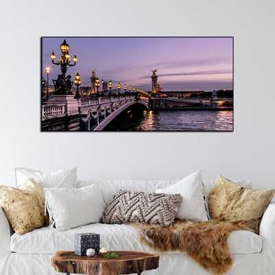 Bridge Canvas Floating Frame Wall Painting