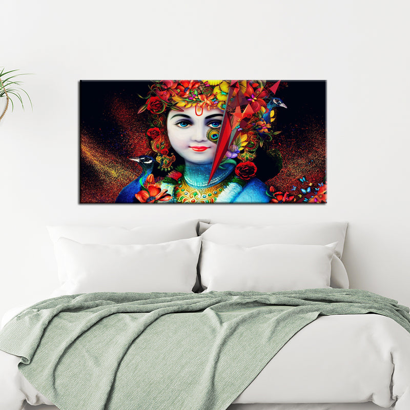 Lord Krishna Canvas Wall Painting