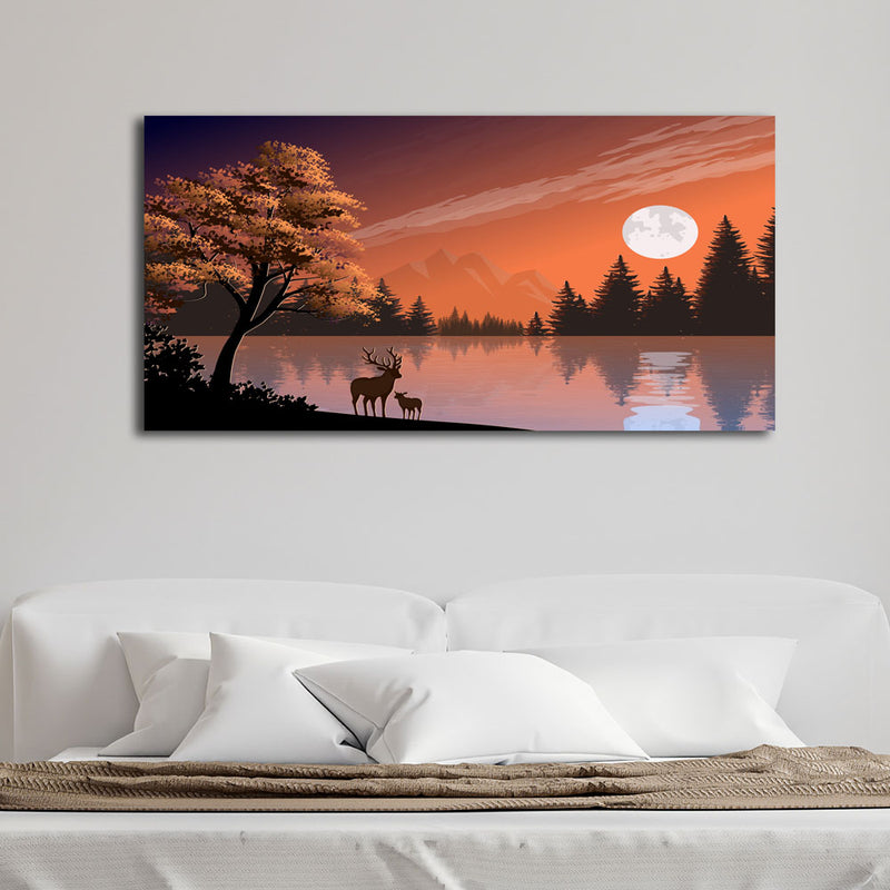 Beautiful Nostalgia Scenery Canvas Wall Painting