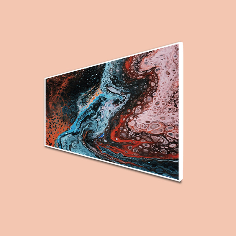 Fluid Abstract Canvas Floating Frame Wall Painting