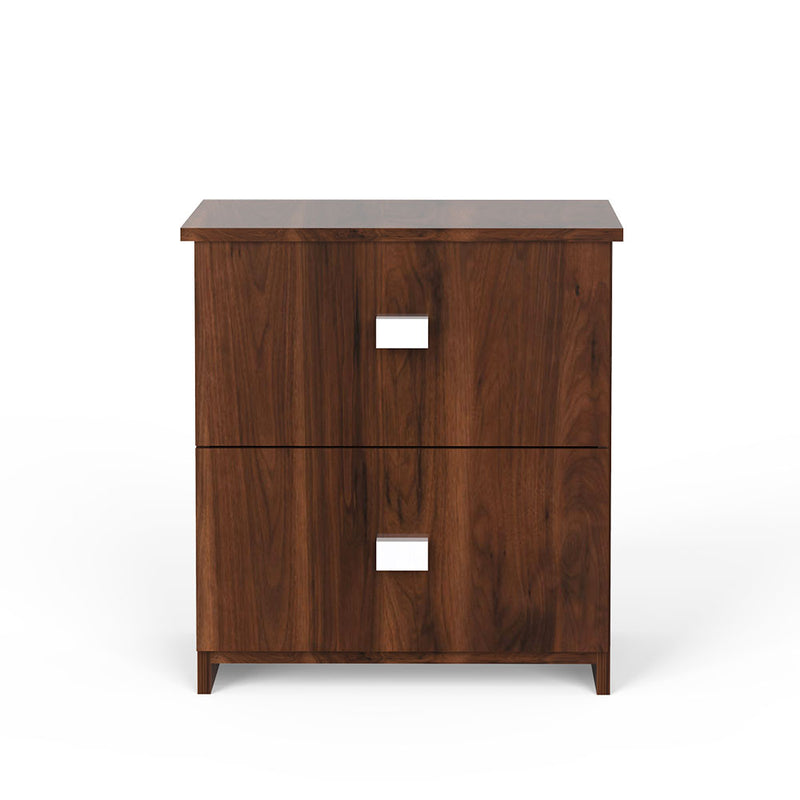 Kosmo Premium Bed Side Table in Walnut Finish