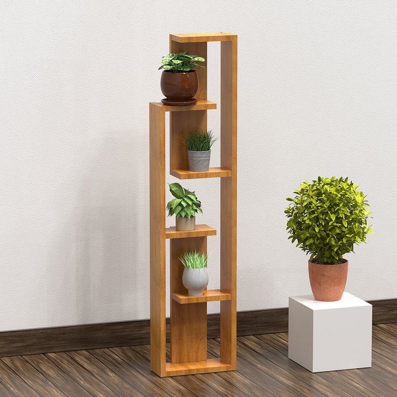 Oak Finish Wooden Giza Planter Stand