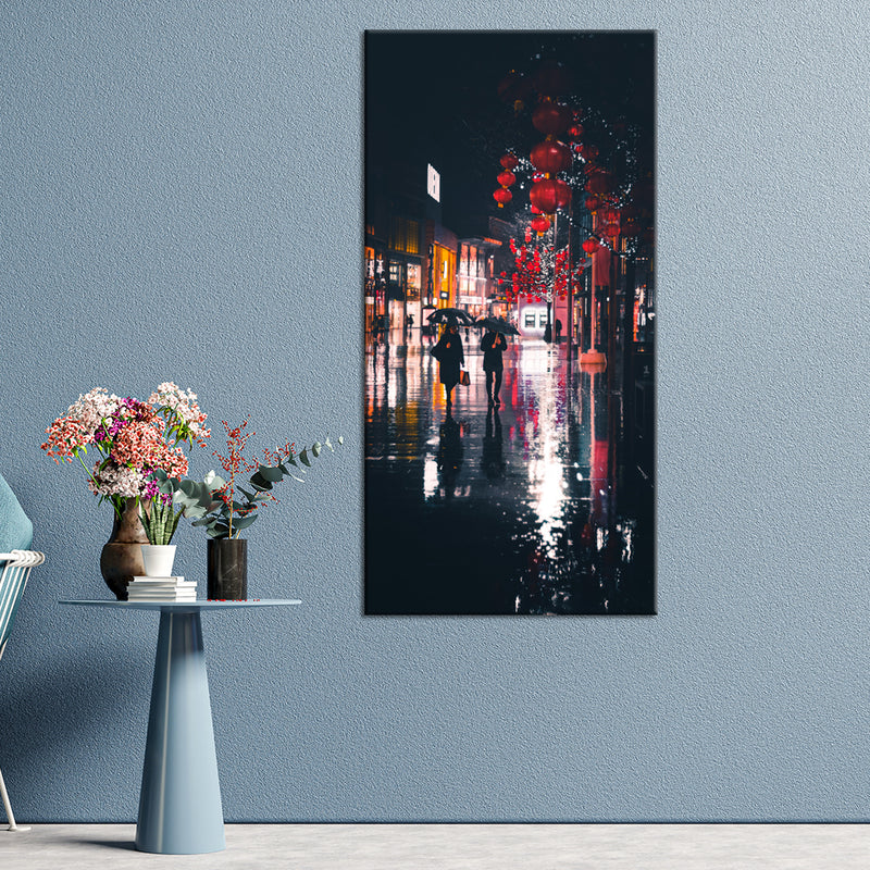 Abstract Rainy View Canvas Wall Painting