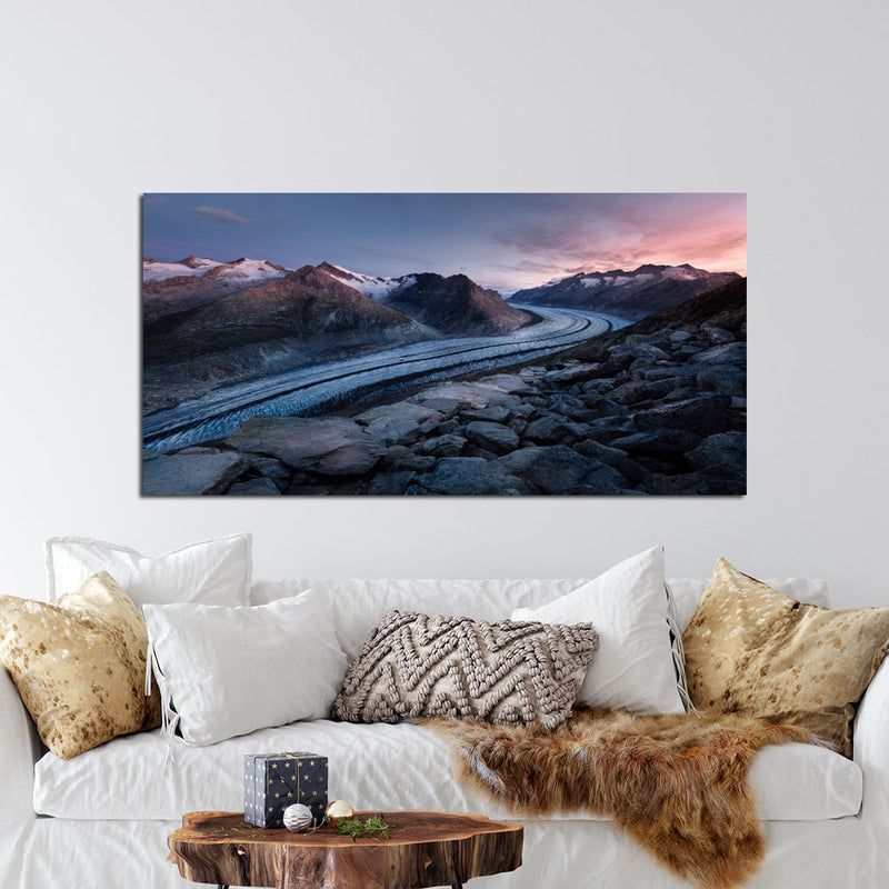 Mountains Pathway Canvas Wall Painting