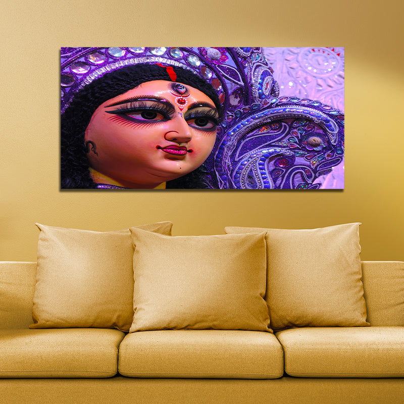 Goddess Durga Canvas Wall Painting