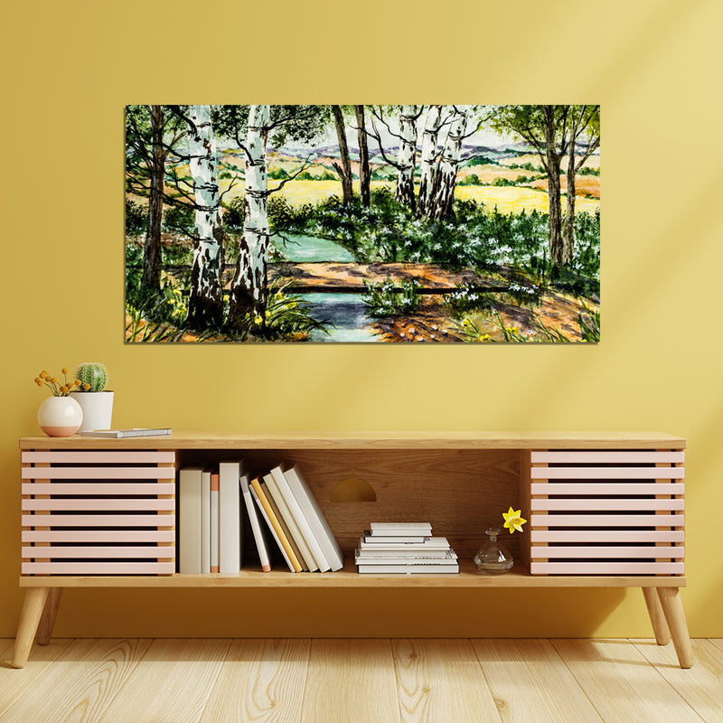 Abstract Scenery Canvas Wall Painting