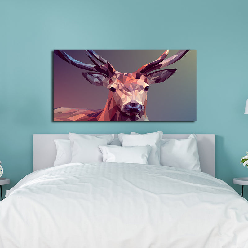 Deer Illustrations Canvas Wall Painting