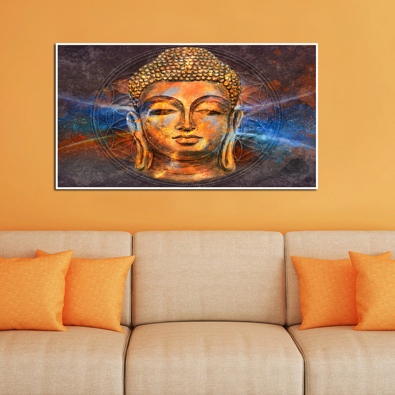 Gautam Buddha Canvas Floating Frame wall Painting