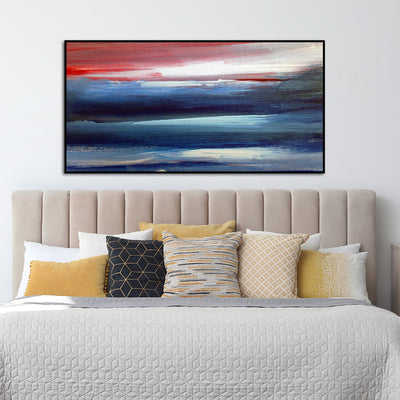 Colorful Patch Abstract Canvas Floating Frame Wall Painting