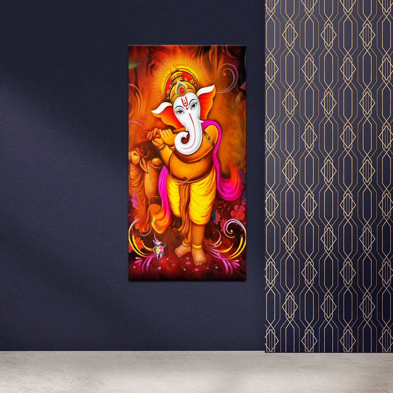 Lord Ganesh Canvas Wall Painting