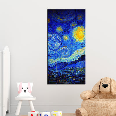 DECORGLANCE Blue Waves Modern Art Abstract Canvas Wall Painting