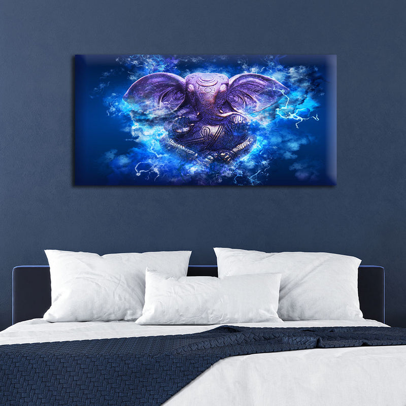 Ganesha Illustration Canvas Wall Painting