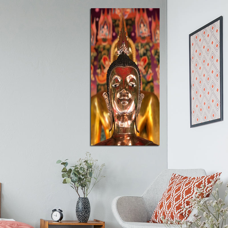 Lord Buddha Statue Canvas Wall Painting