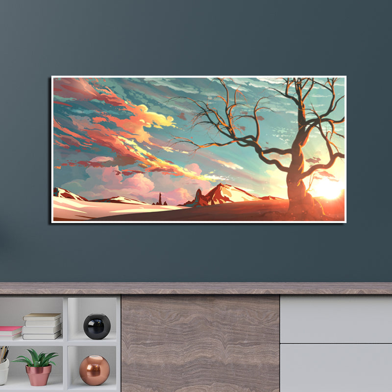 Abstract Modern Art Canvas Floating Frame Wall Painting