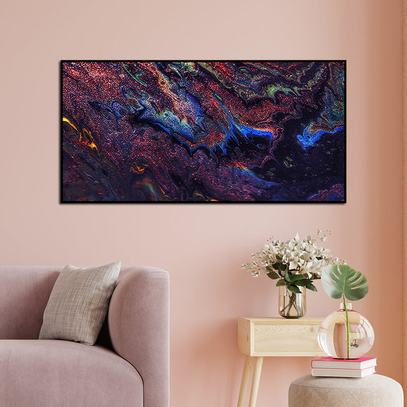 Contemporary Abstract Canvas Floating Frame Wall Painting