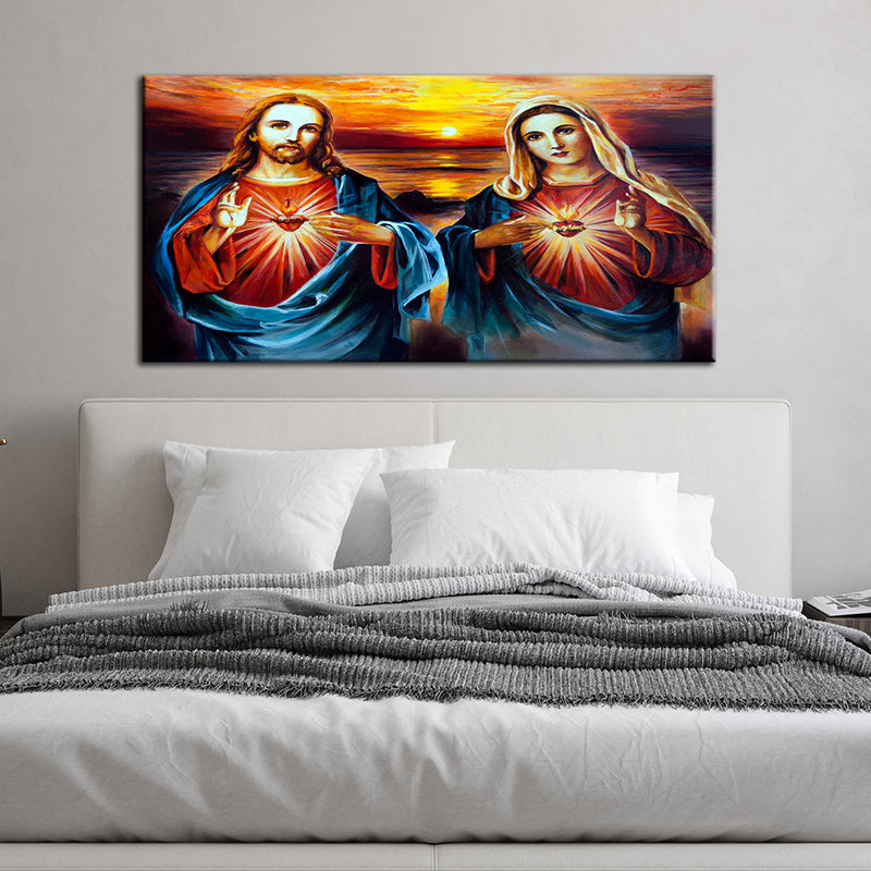 Jesus and Mary Canvas Wall Painting