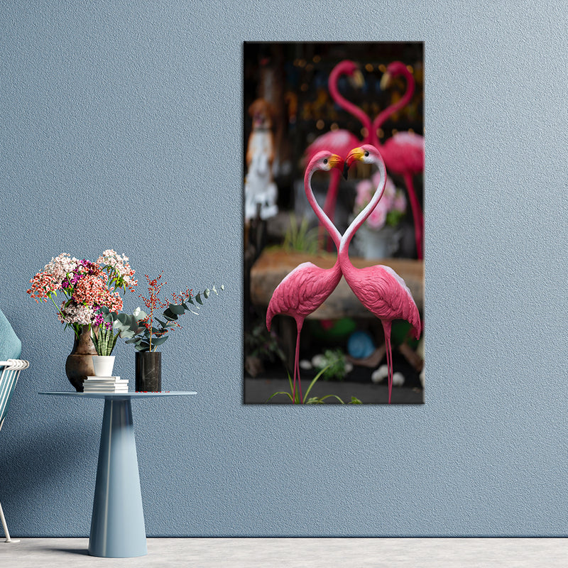 Flamingo Love Birds Canvas Wall Painting