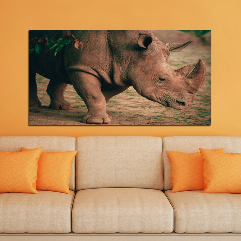 Indian Raino Canvas Wall Painting