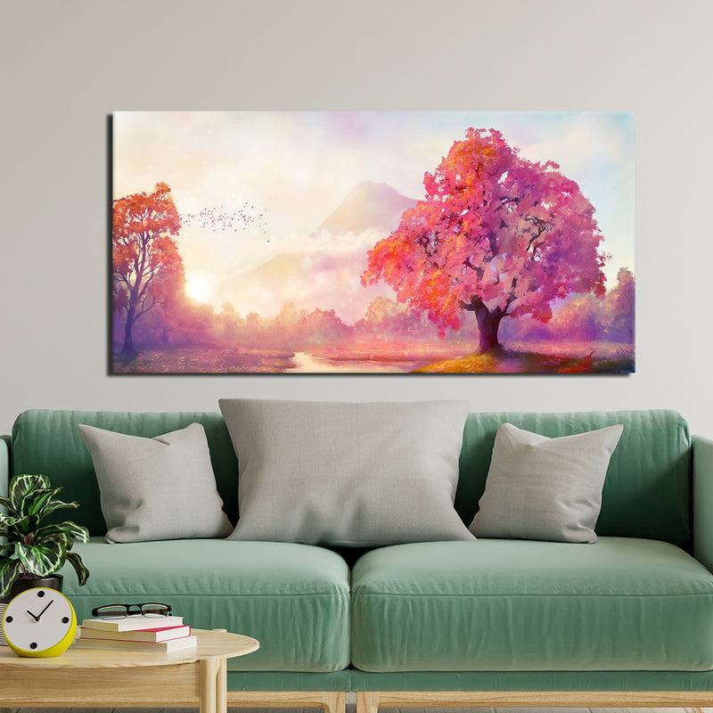 Autumn Tree Modern Art Canvas Wall Painting