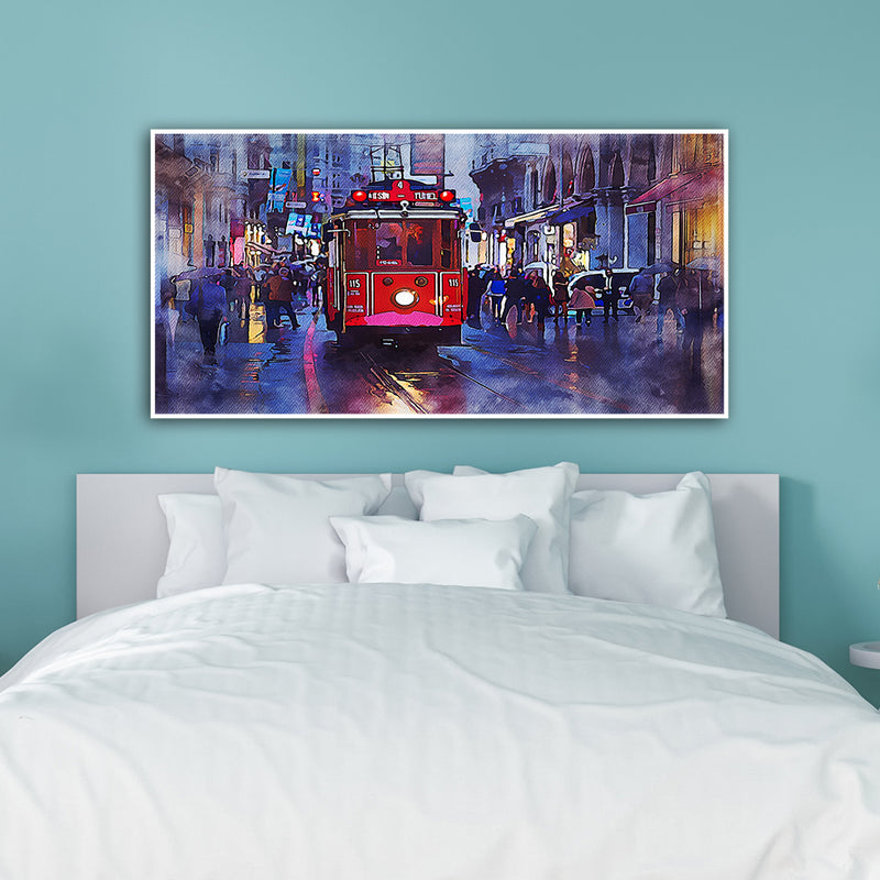 France View Canvas  Floating Frame Wall Painting