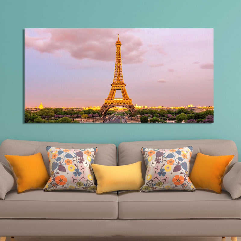 Eiffel Tower Day View Canvas Wall Painting