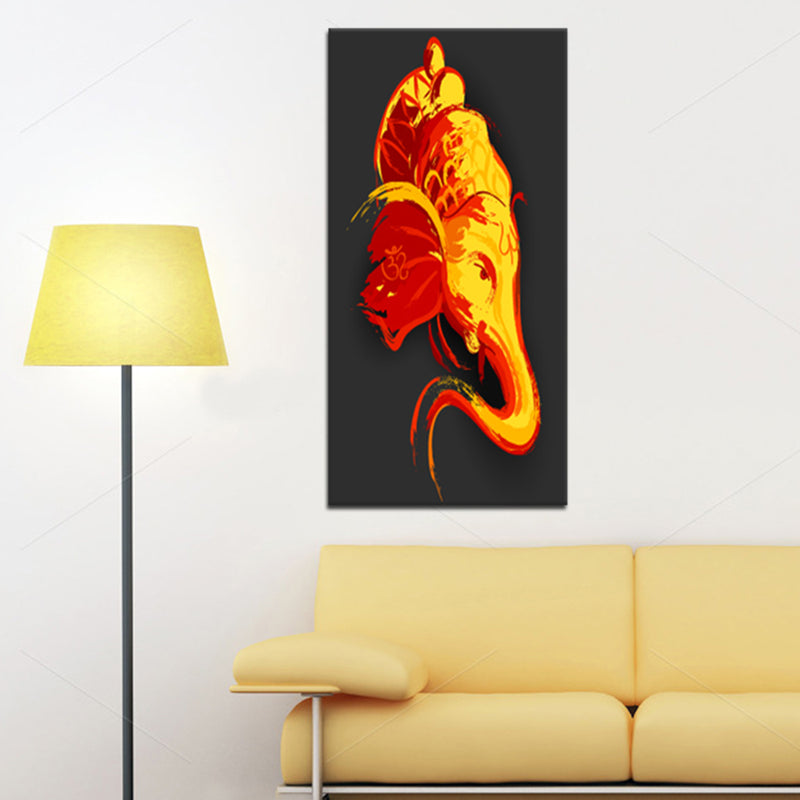 Illustration Ganesha Canvas Wall Painting