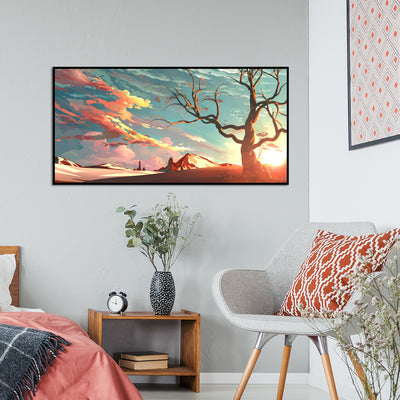 Abstract Modern Art Canvas Floating Frame Wall Painting