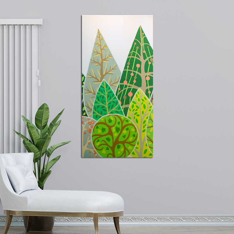 Illustration Tree Canvas Wall Painting