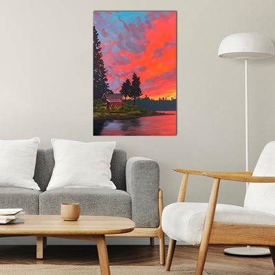 Abstract Colourful Sky Canvas Wall Painting
