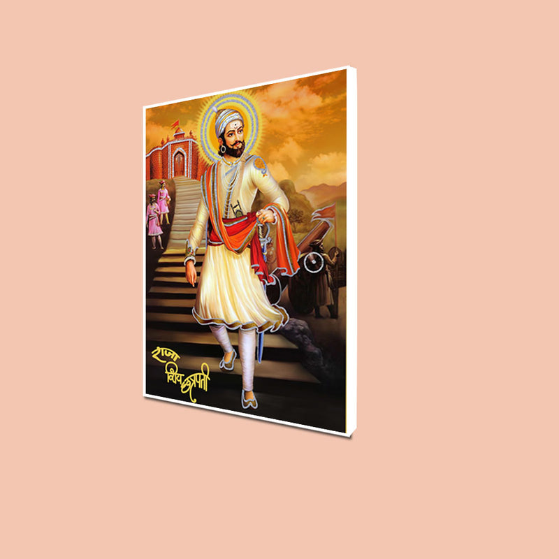 Chhatrapati Shivaji Floating Canvas Wall Painting
