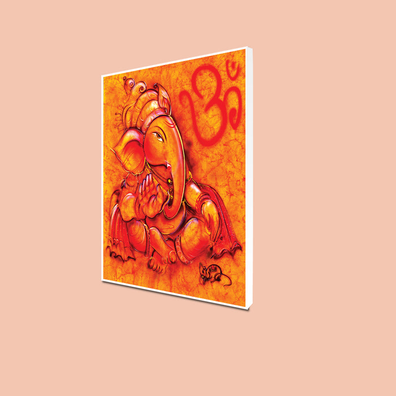 Ganpati Floating Canvas Wall Painting