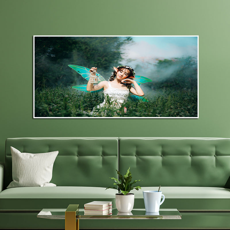 Fairy Canvas Floating Frame Wall Painting