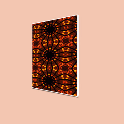 Classic Madhubani canvas Floating Frame wall Painting