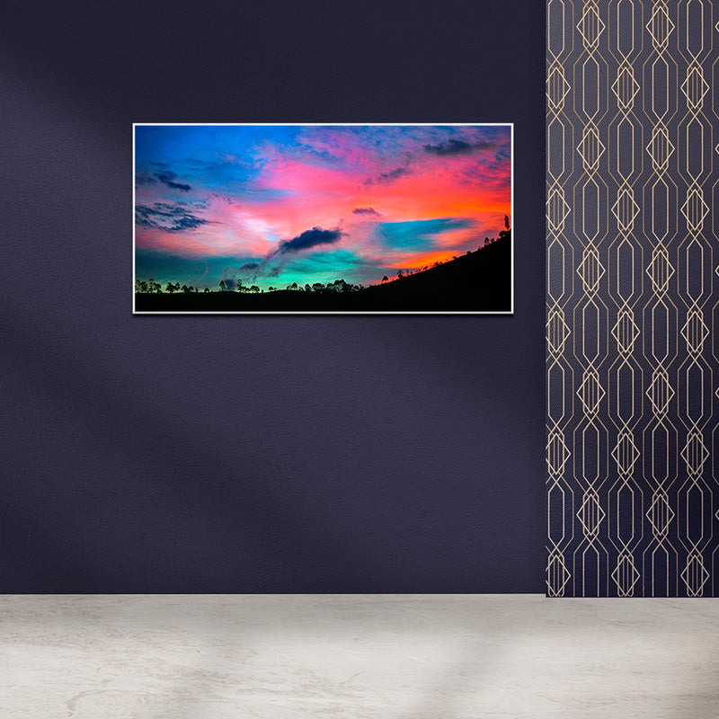 Colourful Weather Canvas Floating Frame Wall Painting