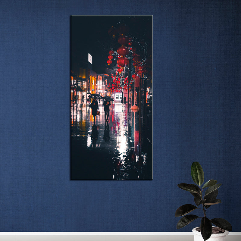 Abstract Rainy View Canvas Wall Painting